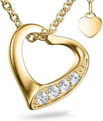 Collier Pendentif en Zirconium Plaqué Or pour Femme - Élégance et Style