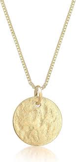 Pendentif Martelé Sterling Elli - Élégance et Style pour Femme