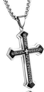 Pendentif Collier Chrétienne Inoxydable Cubaine - Élégance et Spiritualité