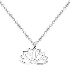 Collier Pendentif Inoxydable Fleur - Élégance Éternelle