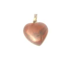 Pendentif Coeur en Jaspe Rouge - Élégance et Protection