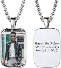 Pendentif Personnalisable en Acier Inoxydable pour Homme