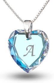 Pendentif Coeur Bleu Swarovski pour Femme - Élégance et Raffinement