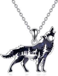 Collier Argent Sterling avec Pendentif Chien Loup - Élégance et Originalité