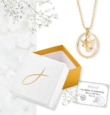 Pendentif Gardien Baptême Chrétiens en Plaque Or pour Enfants