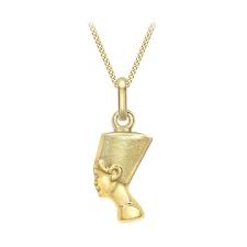 Pendentif Nefertiti Gourmette en Or Carissima Gold