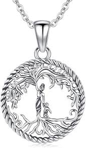 Collier Pendentif Arbre de Vie en Argent Sterling - Un Cadeau Familial Éternel