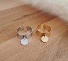 Bague Pendentif en Acier Inoxydable Ajustable - Un Cadeau Parfait pour Anniversaire