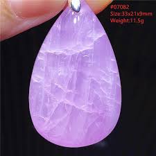 Pendentif en Kunzite Naturel AAAAAA - Élégance et Soin