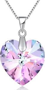 Collier Danniversaire en Cristal Swarovski Platine - Élégance et Raffinement