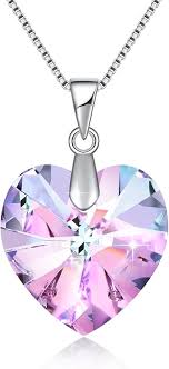 Collier Danniversaire en Cristal Swarovski Platine - Élégance et Raffinement