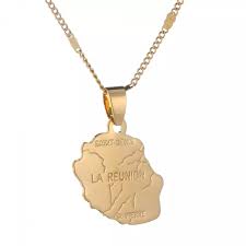 Collier Couleur Réunion Pendentif - Un Bijou Unique