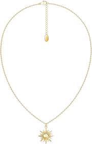 Unimooie Collier Soleil Élégant pour Femmes - Pendentif Soleil