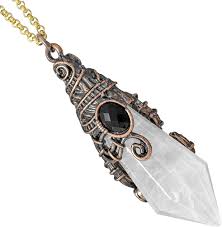 Pendentif Hexagonal Mookaitedecor pour la Divination et Radiesthésie