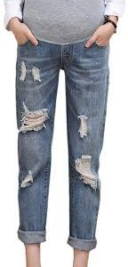 Jean de Grossesse Décontracté Keepmore : Confort et Style pour les Futures Mamans