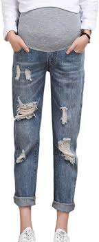 Jean de Grossesse Décontracté Keepmore : Confort et Style pour les Futures Mamans