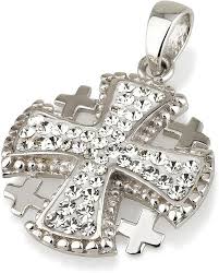 Pendentif Croix en Pierre Swarovski Précieuse - Élégance et Spiritualité