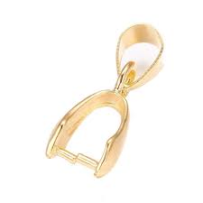 Bélières Attache Pendentif Métal Doré - Élégance et Confort