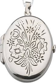 Pendentif Médaillon Gravées en Argent Sterling - Un Souvenir Précieux