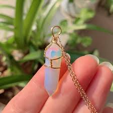 Pendentif Naturelle Hexagonal en Améthystes