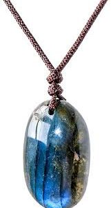 Pendentif en Labradorite Naturelle - L'Élégance Énergétique