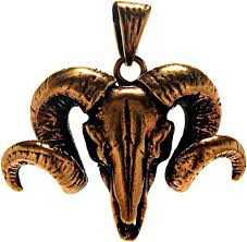 Pendentif Tête Bélier en Bronze - Élégance et Symbolisme