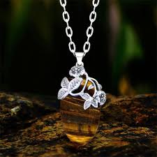 Pendentif Naturelle Antique Feuille Amulette - Élégance et Énergie