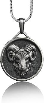 Pendentif Horoscope Bélier en Argent Fait Main - BySilverStone Jewelry