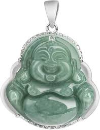 Collier Pendentif Bouddha Naturel avec Certificat