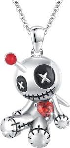 Collier Sterling Gothique avec Pendentif Halloween - Élégance Sombre