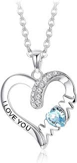 Pendentif Je T'aime Maman en Argent Sterling - Sllaiss