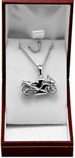 Pendentif Sportive en Argent Massif Poinçonné - Passion pour la Moto