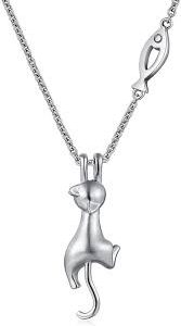 Collier Pendentif Chat en Argent - Élégance et Charme