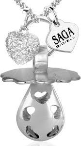 Pendentif Inoxydable Swarovski - Élégance pour Futur Maman