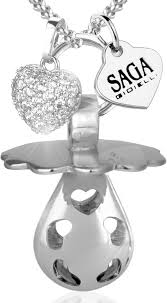 Pendentif Inoxydable Swarovski - Élégance pour Futur Maman