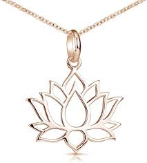 Pendentif Fleur Lotus en Or Rose - Élégance et Symbolisme