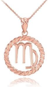 Collier Pendentif Vierge Zodiaque Cercle - Élégance et Spiritualité