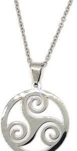 Pendentif Breton Argent Triskelion Celtique - Élégance et Protection