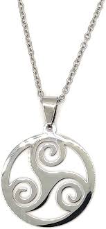 Pendentif Breton Argent Triskelion Celtique - Élégance et Protection
