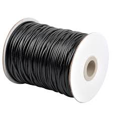 Rouleau Pendentif pour Bracelet Artisanat - Cordon Noir pour Pendentif