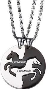 Pendentif Personnalisé Cheval pour Anniversaire