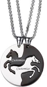 Pendentif Personnalisé Cheval pour Anniversaire